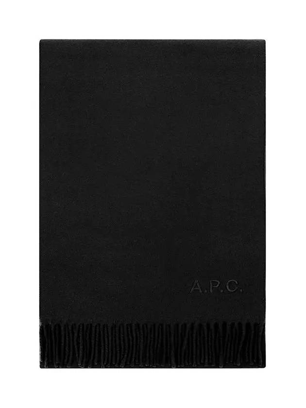 Ambroise Embroidered Muffler Black - A.P.C. - BALAAN 3