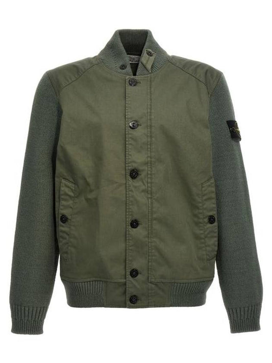 Bio Raso Light Cover Bomber Jacket Green - STONE ISLAND - BALAAN 1