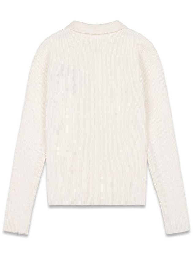 Women s Knit Sweater Signature PK White MCFW24KN21WH - MACKY - BALAAN 3