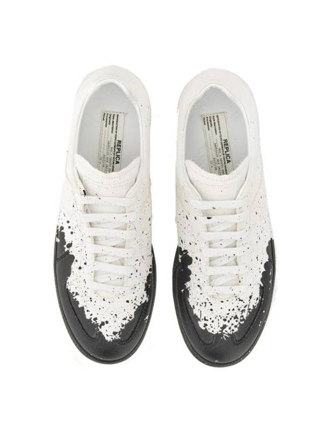 Replica Painting Low Top Sneakers White Black - MAISON MARGIELA - BALAAN 6