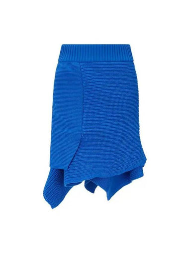 Women s Henkerchief Hem Knit Skirt Blue - SACAI - BALAAN 1