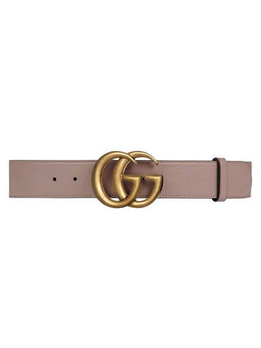 GG Marmont Buckle Leather Belt Pink - GUCCI - BALAAN 1