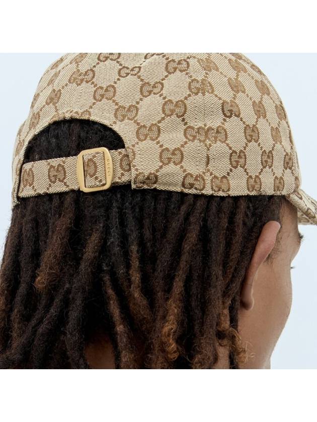 Original GG Base Ball Cap Beige Ebony - GUCCI - BALAAN 5