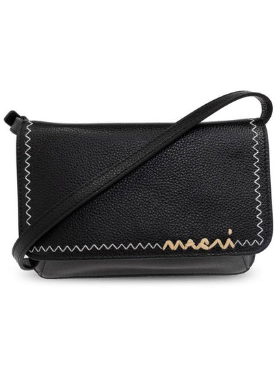 Flap Trunk Shoulder Bag Black - MARNI - BALAAN 2