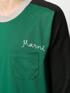 contrastpanel embroidered sweatshirt - MARNI - BALAAN 4