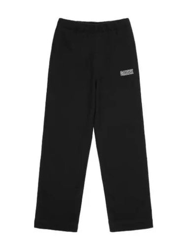 Loose fit software Isoli pants black - GANNI - BALAAN 1