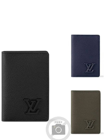 Aerogram Pocket Organizer Card Wallet Black - LOUIS VUITTON - BALAAN 2