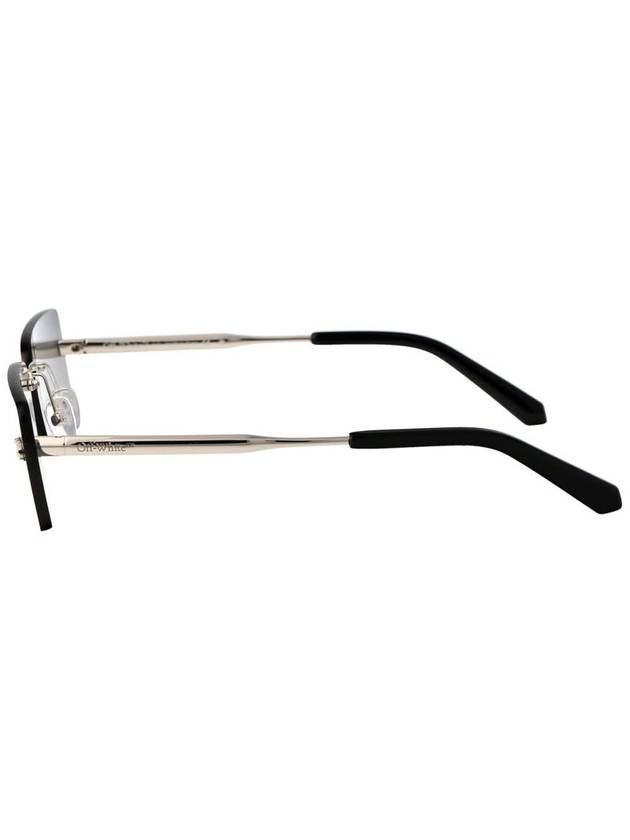 RICCIONE rectangle frame silver tone sunglasses OERI096F23MET0017272 B0080766617 - OFF WHITE - BALAAN 4