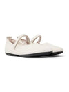 Right Leather Mary Jane Flat Shoes White - CAMPER - BALAAN 2