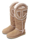 Telfar Logo Fur Winter Boots Brown - UGG - BALAAN 2