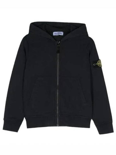 Kids Logo Patch Zipped Sweatshirt Navy - STONE ISLAND - BALAAN 2