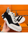 Bouncing Sneakers Mesh Suede Goatskin & Noir Blanc - HERMES - BALAAN 3