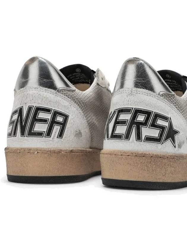 Ball Star Suede Star Laminate Low Top Sneakers Grey - GOLDEN GOOSE - BALAAN 5