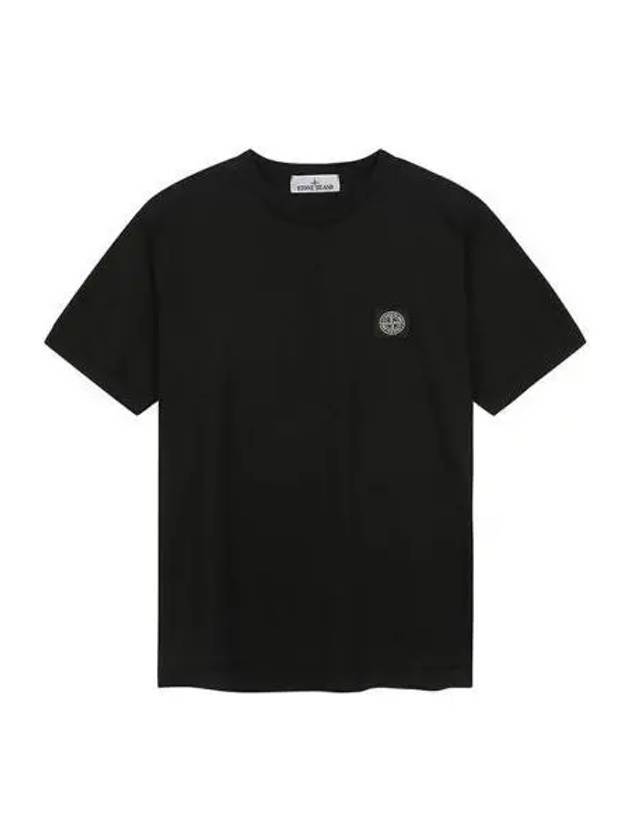 Mini Waffen Logo Short Sleeve Black 801524113 - STONE ISLAND - BALAAN 1