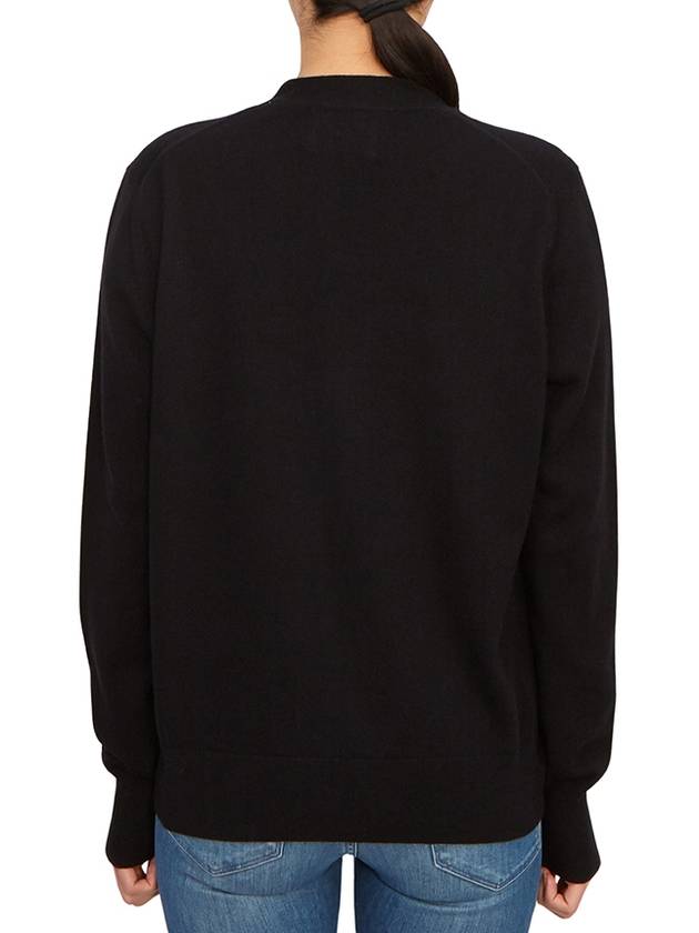 Karin Cotton Cardigan Blue Black - ISABEL MARANT - BALAAN 4