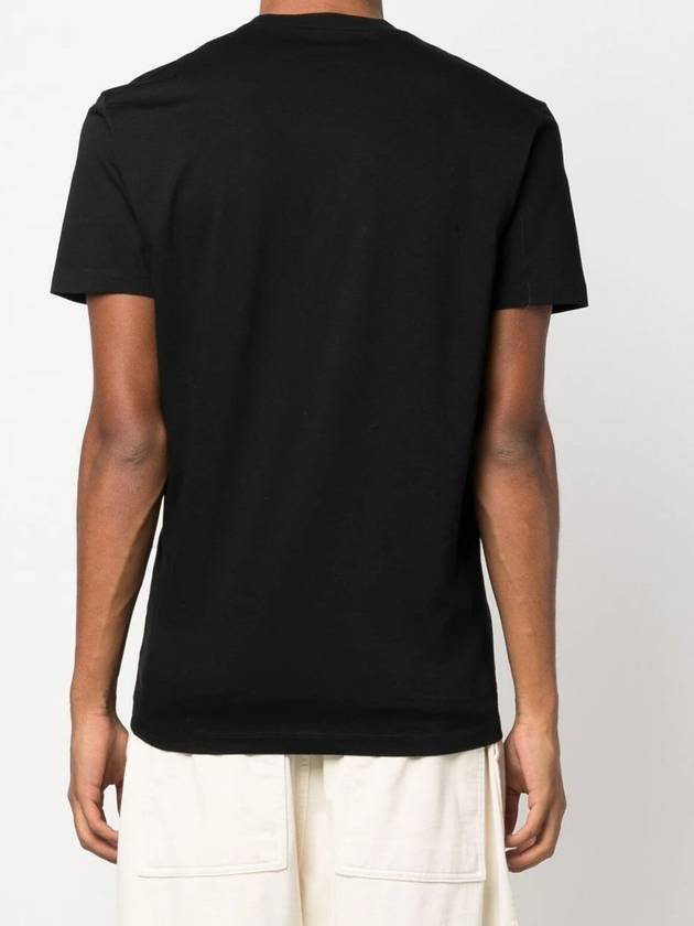 logo cotton short sleeve t-shirt black - DSQUARED2 - BALAAN 5