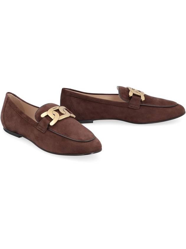 Women's Kate Suede Loafers Brown - TOD'S - BALAAN 4