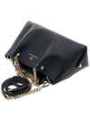 Jenna Logo Decorated Leather Shoulder Bag Black - MICHAEL KORS - BALAAN 5