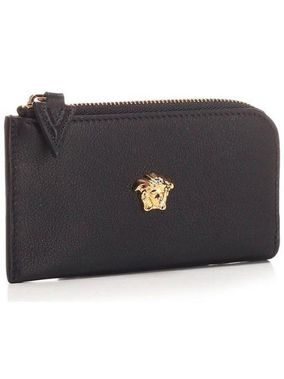 Medusa Plaque Zipper Card Wallet Black - VERSACE - BALAAN 2