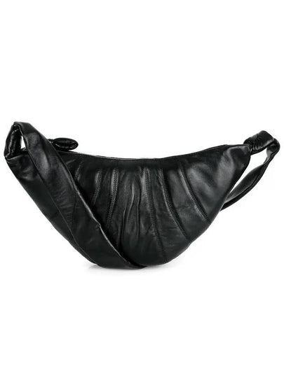 Croissant Medium Soft Nappa Leather Cross Bag Black - LEMAIRE - BALAAN 2