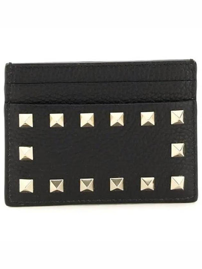 3W0P0486 VSH 0NO 3W2P0486 Stampa Alce Rockstud Card Case - VALENTINO - BALAAN 1