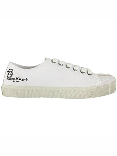 Men's Painted Tabi Stitch Tabi Low Top Sneakers White - MAISON MARGIELA - BALAAN 2