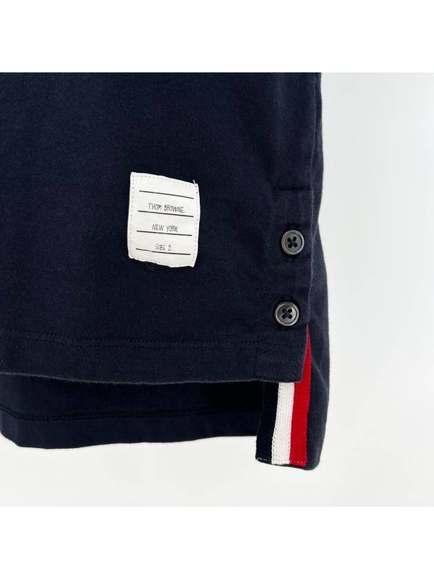 Pocket short sleeve t shirt navy size 2 - THOM BROWNE - BALAAN 6