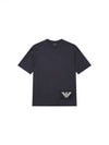 Eagle Patch Short Sleeve T-shirt Charcoal - EMPORIO ARMANI - BALAAN 2