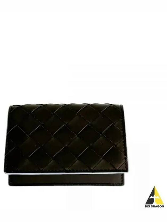 605720 V3LZ2 2372 Intrecciato Flab Wrap Card Wallet - BOTTEGA VENETA - BALAAN 1