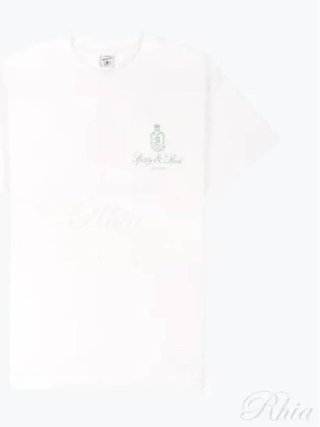 24 Vendome T Shirt White Sage TO042S412VW - SPORTY & RICH - BALAAN 1