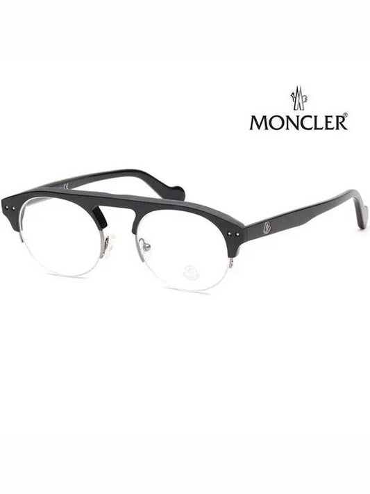 Eyewear Half Rimless Eyeglasses Black - MONCLER - BALAAN 2