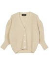 V neck ribbed cardigan ROWX75178ARX650 - ROCHAS - BALAAN 2