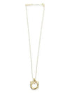 Gancini Pendant Necklace Gold - SALVATORE FERRAGAMO - BALAAN 2