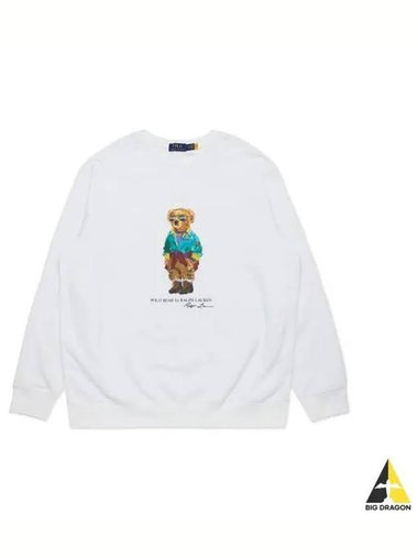 Polo Bear Fleece Sweatshirt White - POLO RALPH LAUREN - BALAAN 1