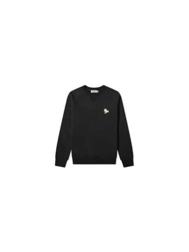 Chillax Fox Patch Classic Sweatshirt Black - MAISON KITSUNE - BALAAN 2