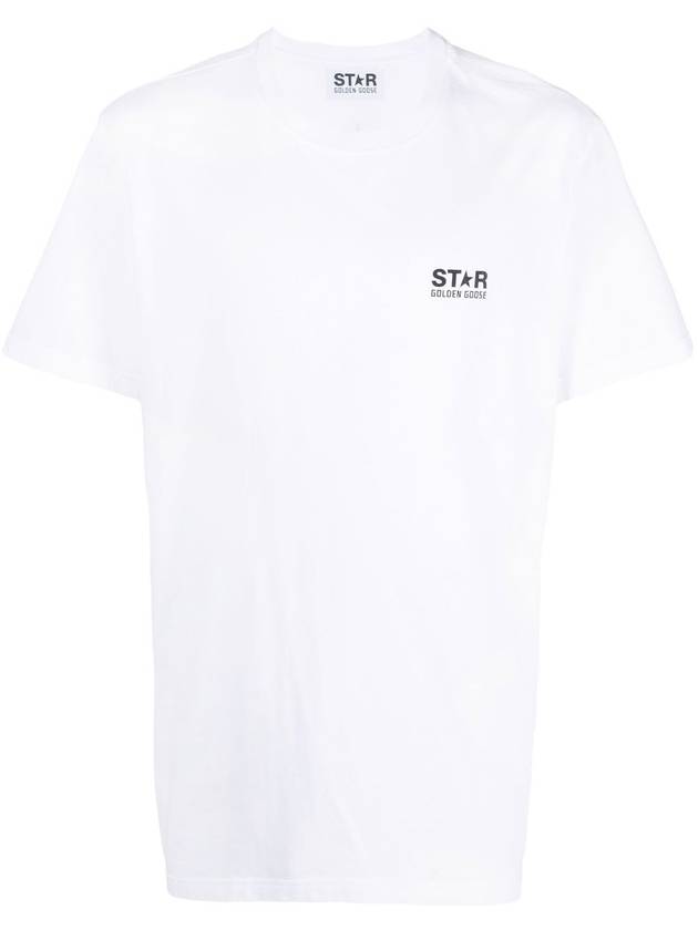 Star Collection Logo Short Sleeve T-Shirt White - GOLDEN GOOSE - BALAAN 2