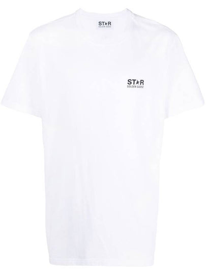 Star Collection Logo Short Sleeve T-Shirt White - GOLDEN GOOSE - BALAAN 2