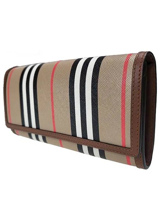 Halton Icon Stripe Long Wallet Beige - BURBERRY - BALAAN 3