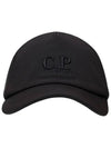 logo embroidery ball cap black - CP COMPANY - BALAAN.