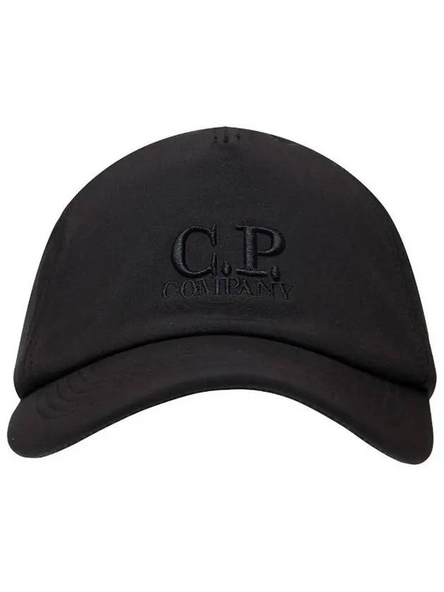 logo embroidery ball cap black - CP COMPANY - BALAAN.