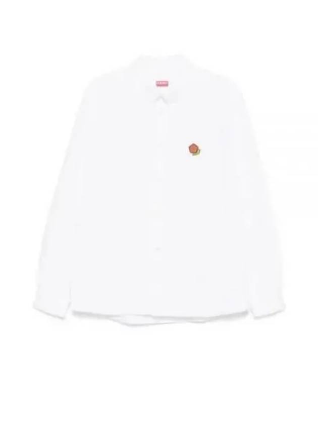 Pop Boke Flower Long Sleeve Shirt White - KENZO - BALAAN 2