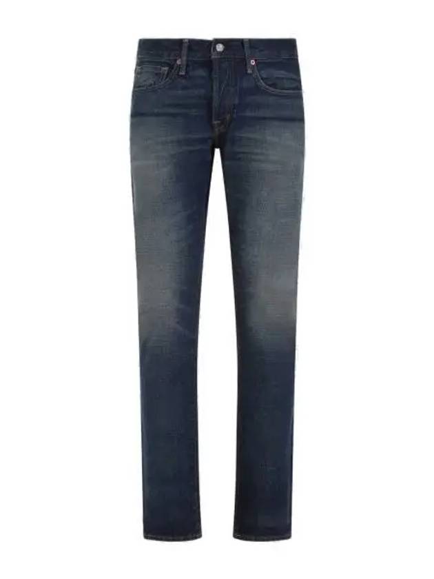 Cotton Straight Jeans Blue - TOM FORD - BALAAN 2