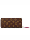 Monogram Clemence Long Wallet Brown Fuchsia - LOUIS VUITTON - BALAAN 6