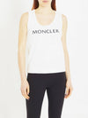 Logo Print Sleeveless White - MONCLER - BALAAN 3