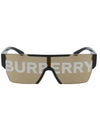 Eyewear Plastic Logo Goggles Sunglasses Black - BURBERRY - BALAAN 1