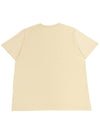 Logo Relaxed Fit Short Sleeve T-Shirt Pale Khaki - GANNI - BALAAN 3