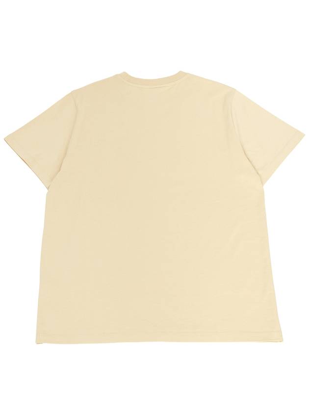 Logo Relaxed Fit Short Sleeve T-Shirt Pale Khaki - GANNI - BALAAN 3