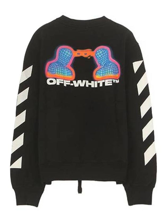 thermo striped sweatshirt - OFF WHITE - BALAAN.