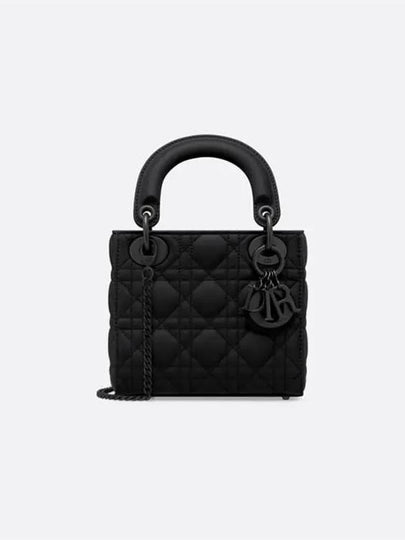 Lady Ultra Matte Cannage Calfskin Mini Bag Black - DIOR - BALAAN 2