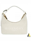 Moon Cut-out Chain Small Canvas Shoulder Bag Natural Beige - GIVENCHY - BALAAN 2